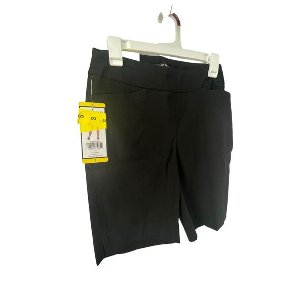NWT Hilary Radley Black Flat Front Chino Bermuda Shorts Women's Size Small - Picture 5 of 9